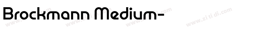 Brockmann Medium字体转换